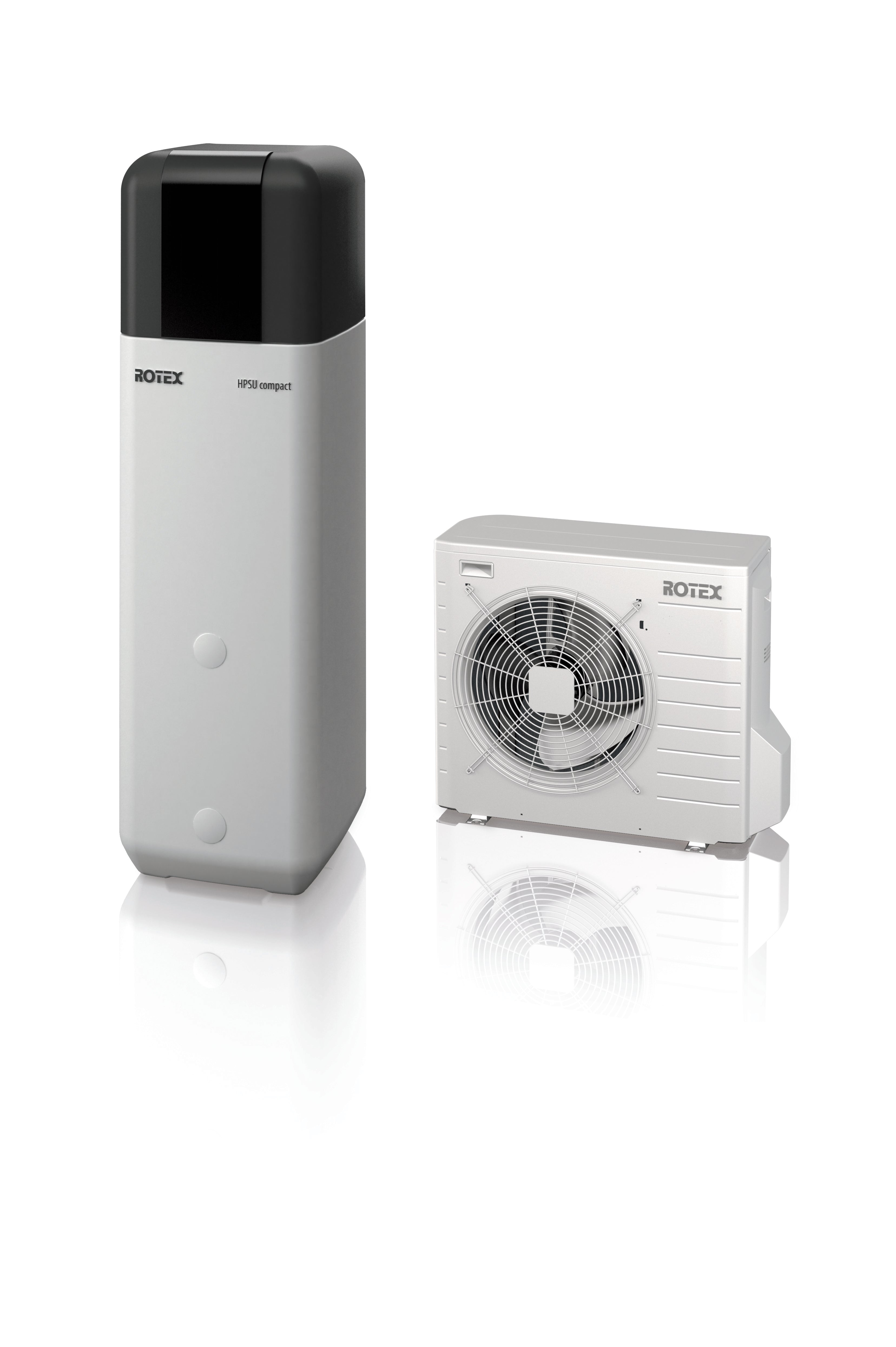 Wärmepumpe Luft/Wasser Rotex HPSU compact 508 H/C Biv - 27C Paket 8 kW Bivalent + 500L Speicherinhalt