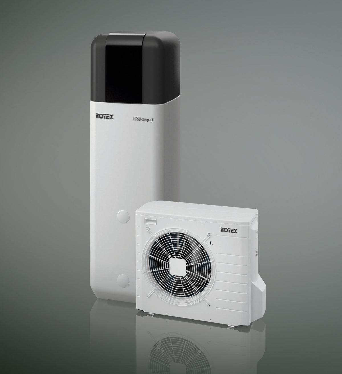 Wärmepumpe Luft/Wasser Rotex HPSU compact 508 H/C Biv - 27C Paket 8 kW Bivalent + 500L Speicherinhalt