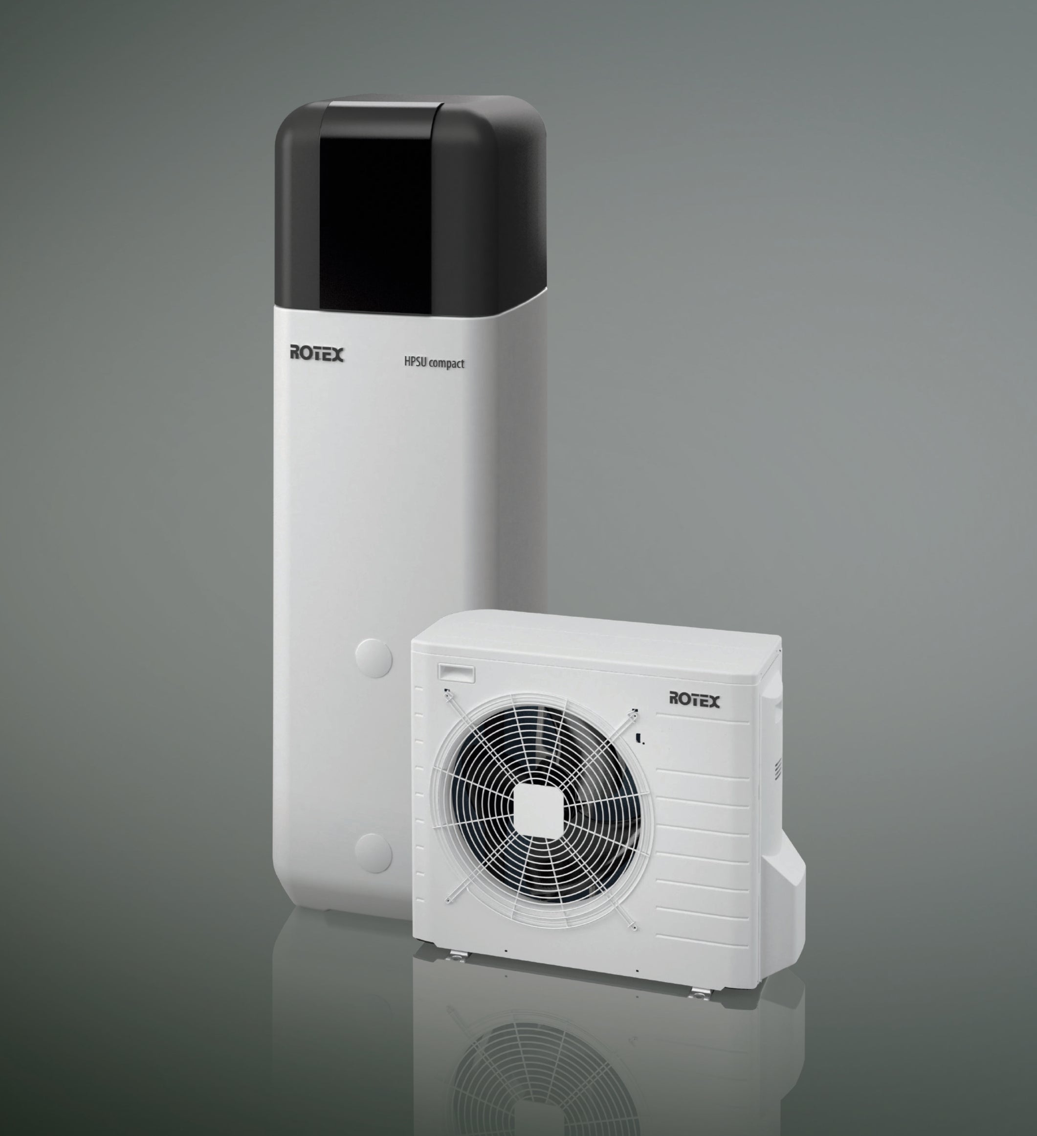 Wärmepumpe Luft/Wasser Rotex HPSU compact 508 H/C Biv - 27C Paket 8 kW Bivalent + 500L Speicherinhalt