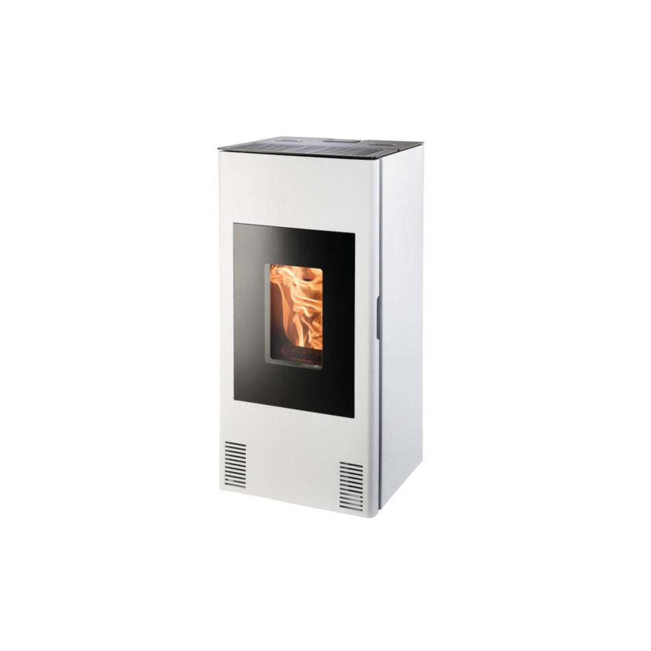Haas+Sohn | Pelletofen HSP 4.0 F1-06 RLU weiß KV inkl. 2R ohne Anschluß 8,5 kW