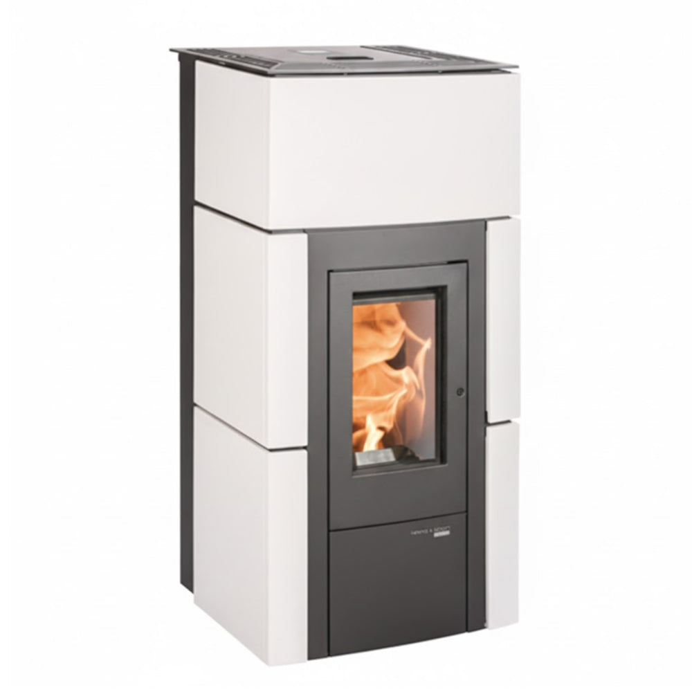 Haas+Sohn | Pelletofen HSP 6 HELENA-C-RLU 465.32, Keramik weiß 8kW