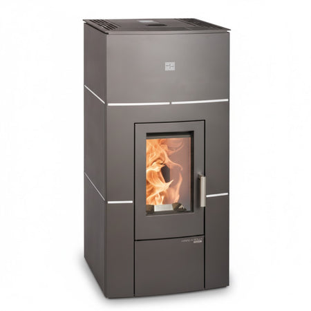 Haas+Sohn | Pelletofen HSP 6 HELENA-RLU 465.32, perl-anthrazit, Weiss 8 kW | klimaworld.com