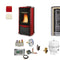 Extraflame Pelletofen Duchessa Idro Steel | Hygieneset | 12 kW