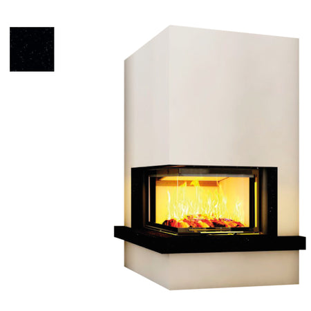 Hajduk Kaminbausatz Imperial Extra mit dem Steinelement Nero Assoluto Poliert| Klimaworld.com