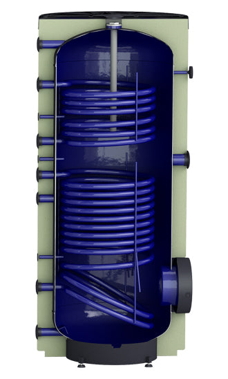 Styleboiler Warmwasserspeicher ISSWW 500 X RAL9016 5/A STYLE Querschnitt | klimaworld.com