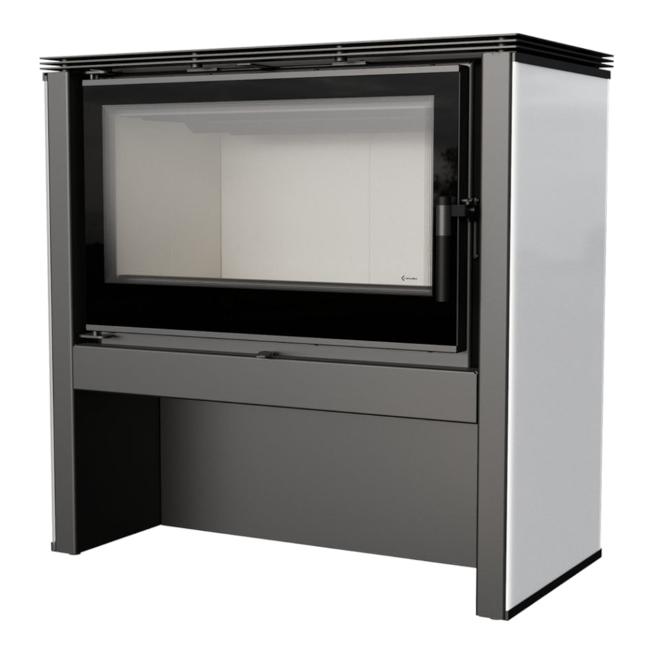 Kratki Kaminofen Juno 12 | weiß | 12 kW | JUNO/12/B  ➔ www.klimaworld.com