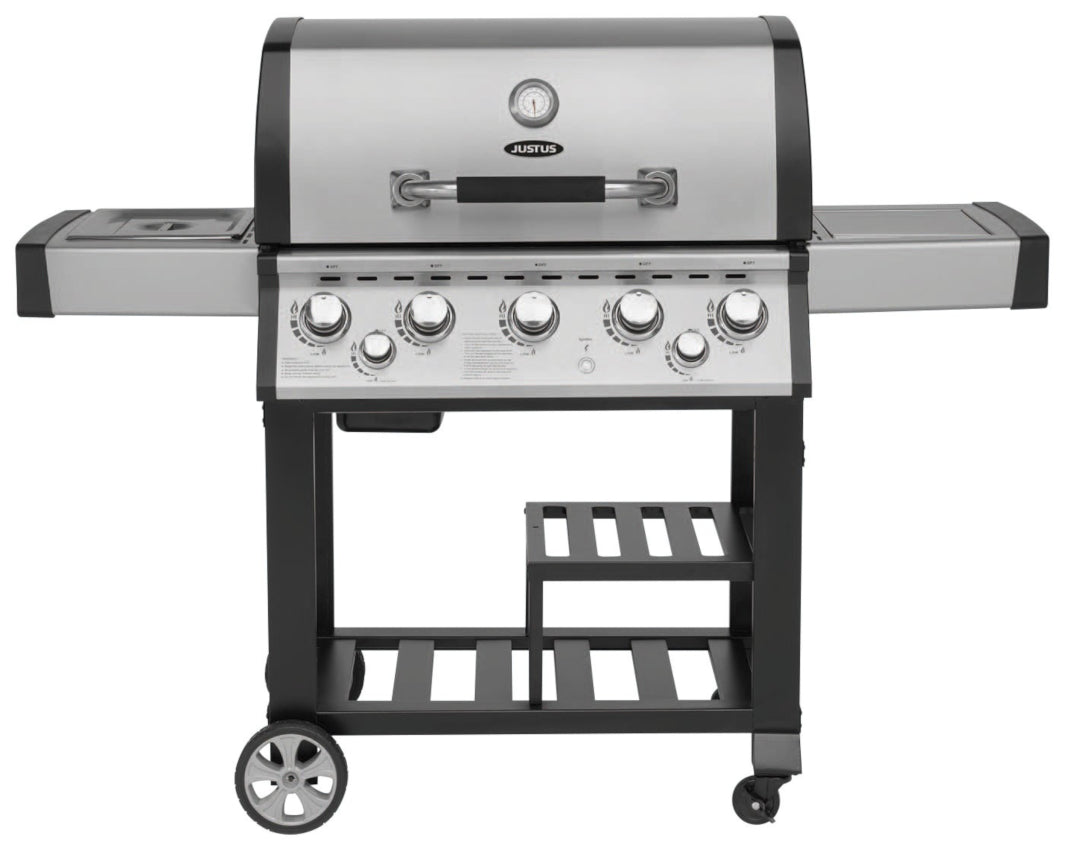 JUSTUS | Mars | Gasgrill mit offenen Gestell | 5 x 3,5 kW + 1 x 2,6 kW