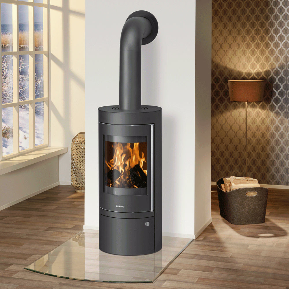 JUSTUS | MINO TOP 2.0 | 5,5 kW | A+ | Holzlagerfach mit Tür