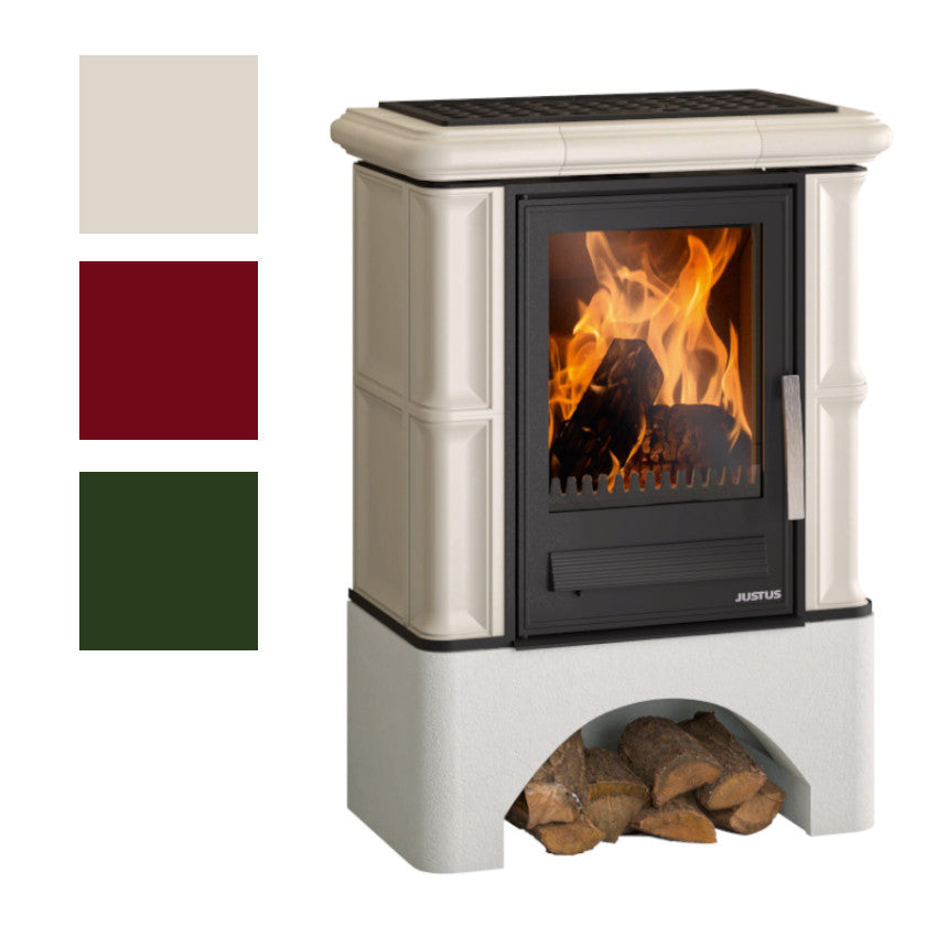 Justus Kaminofen Bavaria Farbwahl mit Sockel | klimaworld.com