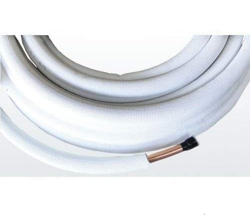 Kaeltemittelleitung isoliert Klimarohr Doppelrohrleitung 1/4 3/8 Zoll | gebördelt  | www.klimaworld.com