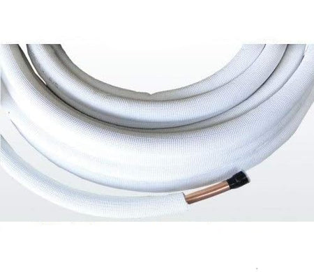 Kaeltemittelleitung isoliert Klimarohr Doppelrohr 1 Meter Rolle 1/4 x 5/8 Zoll | geboerdelt |  www.klimaworld.com