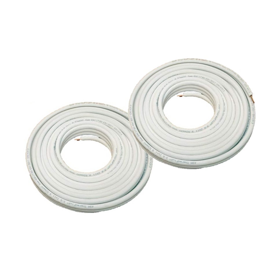 Kaeltemittelleitung isoliertes Kupferrohr | Meterware | 3/8 x 5/8'' | ungeboerdelt | www.klimaworld.com