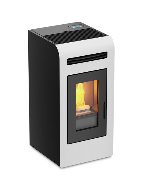 Kalor Pelletkamin Cayenne Denia 14C, weiss | klimaworld.com