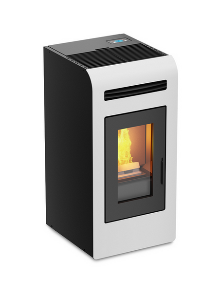 Kalor Pelletkamin Cayenne Denia 14C, weiss | klimaworld.com