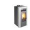 KALOR Pelletkamin | Michela 12C| kanalisierbar | 8,7 kW | Weiß