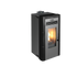 KALOR Pelletkamin | Michela 12C| kanalisierbar | 8,7 kW | Schwarz