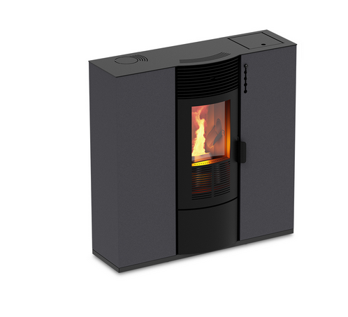 Kalor Pelltkamin Quadra Mod 8C grau | klimaworld.com