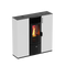 KALOR Pelletkamin | Quadra Mod 8C | kanalisierbar | 7,5 kW | Weiß