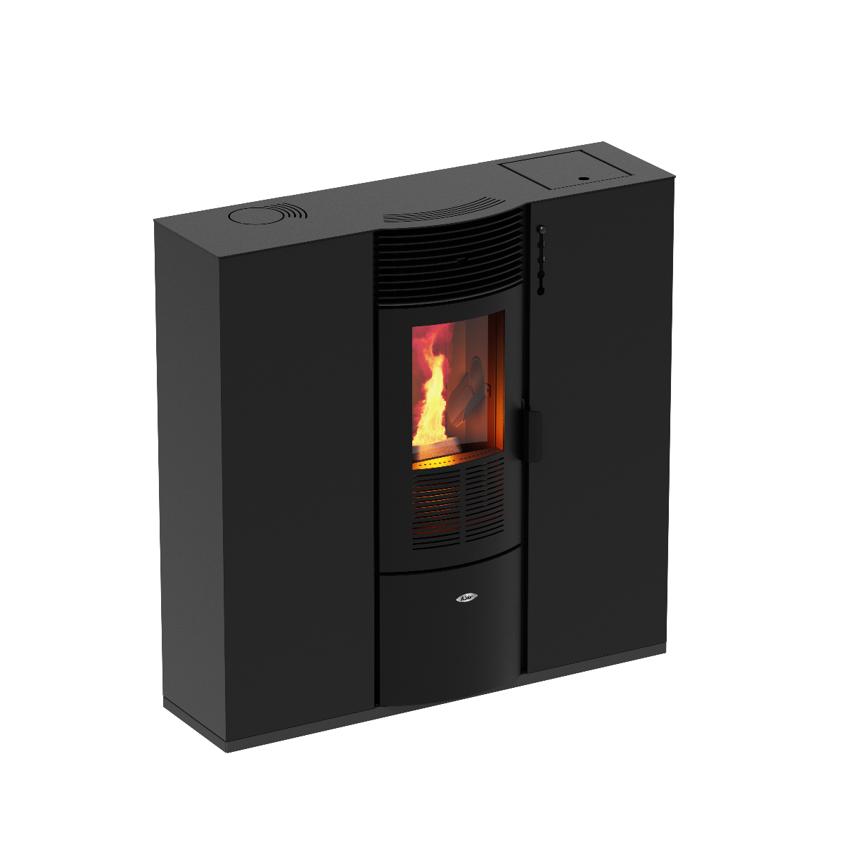 KALOR Pelletkaminofen Quadra Line Mod. 10 schwarz | klimaworld.com