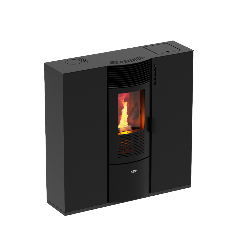 KALOR Pelletkaminofen Quadra Line Mod. 10 schwarz | klimaworld.com