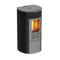 KALOR Pelletkamin | Redonda Basic 12C | kanalisierbar | 8,7 kW | Schwarz