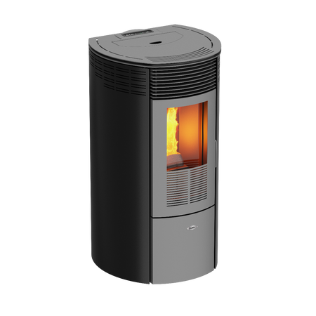 KALOR Pelletkaminofen Redonda Basic Line Mod. 12, schwarz | klimaworld.com