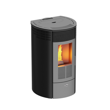 Kalor Pelletkamin Redonda Basic Mod 10 schwarz | klimaworld.com