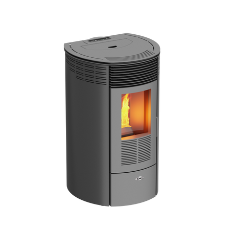 KALOR Pelletofen Redonda Basic Mod 8 grau | klimaworld.com