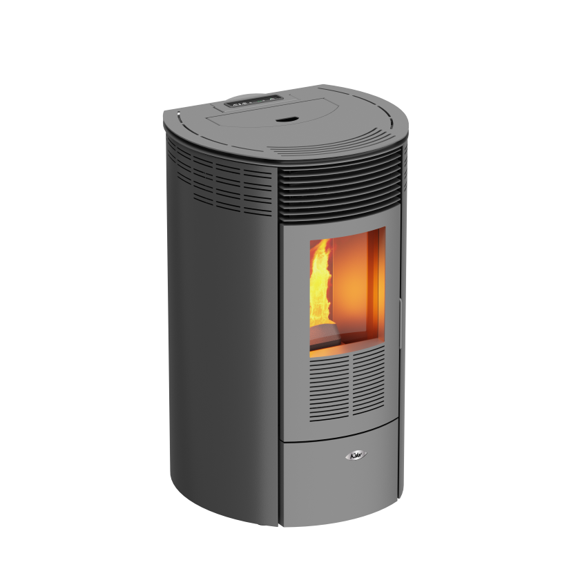 KALOR Pelletofen Redonda Basic Mod 8 grau | klimaworld.com