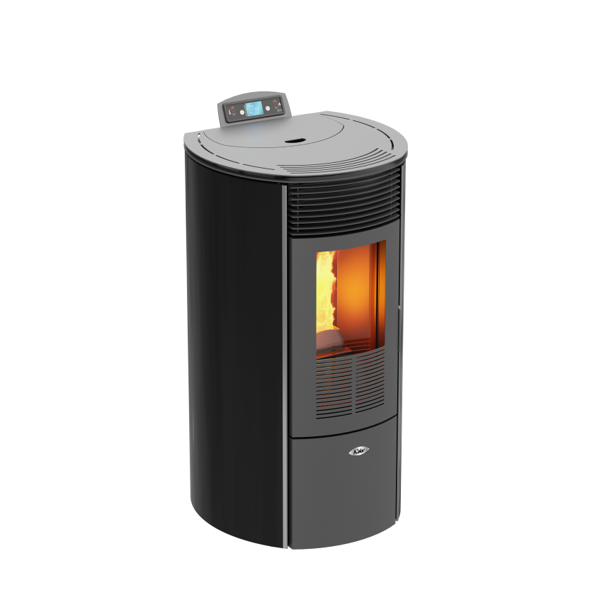 KALOR Pelletofen Redonda Glas 12C schwarz | klimaworld.com