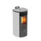 KALOR Pelletkamin | Redonda Glas Mod 12 | 8,7 kW | Weiß