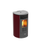 KALOR Pelletkamin | Redonda Glas Mod 8 | 6,3 kW | Bordeaux