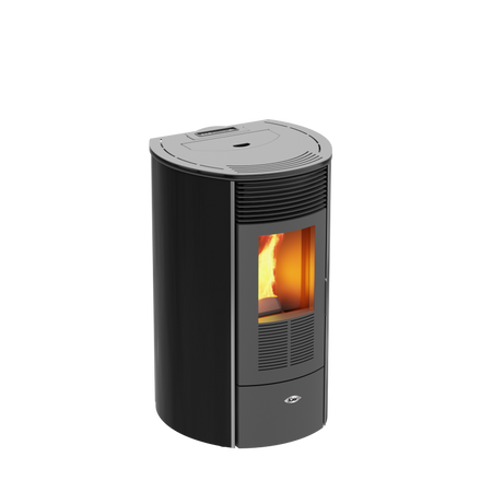 KALOR Pelletofen Redonda Glas Mod. 8 schwarz | klimaworld.com