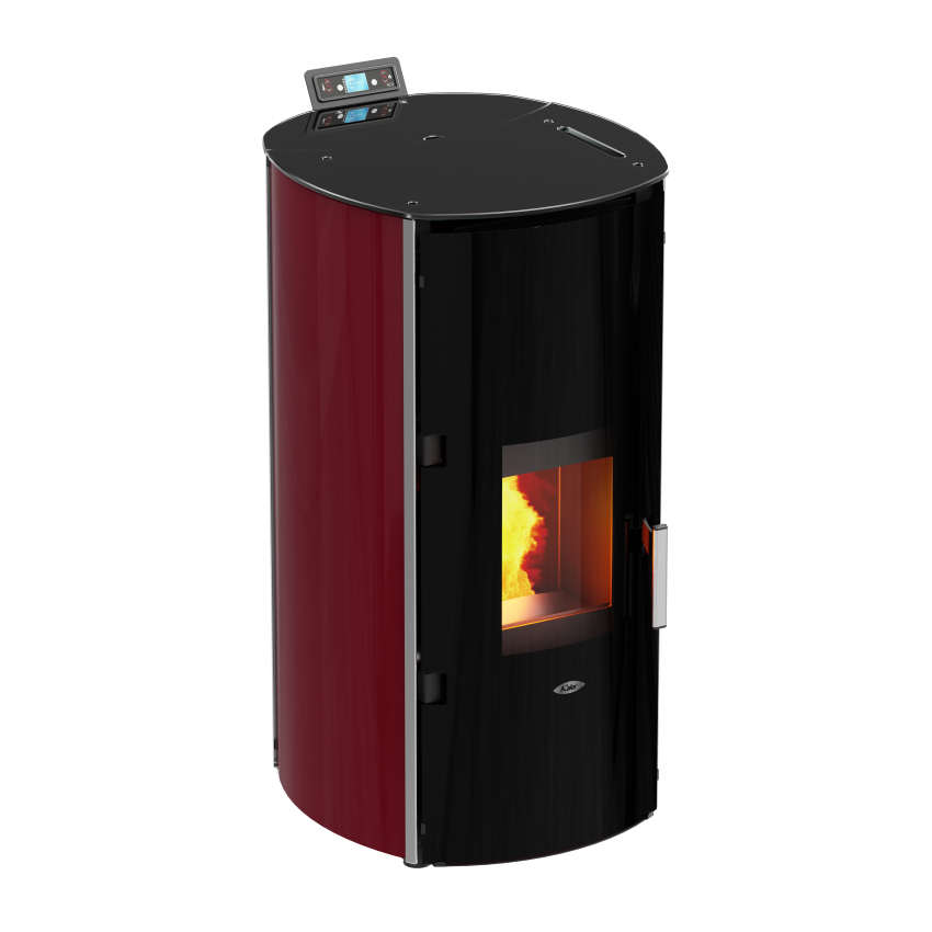 Kalor Redonda Glass Idro Mod 17 Bordeaux | klimaworld.com