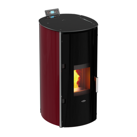 Kalor Redonda Glass Idro Mod 17 Bordeaux | klimaworld.com