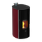 KALOR wasserführender Pelletofen | Redonda Glass Idro | Bordeaux | 22 kW
