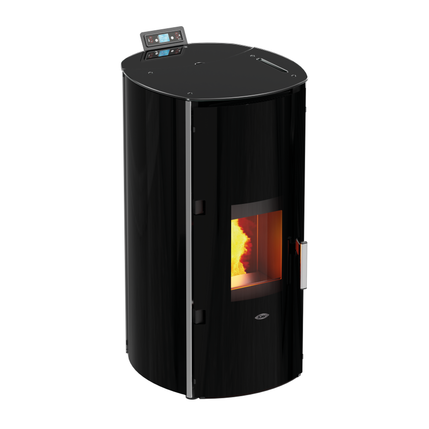 Kalor Redonda Glass Idro in schwarz | klimaworld.com