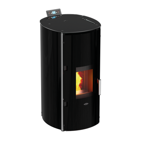 Kalor Redonda Glass Idro in schwarz | klimaworld.com