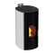 KALOR wasserfürender Pelletofen | Redonda Glass Idro | Weiß | 22 kW