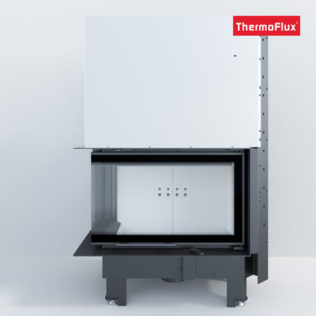 ThermoFlux Kamineinsatz TFD7-HEL | Eckschiebetür links | 10 kW