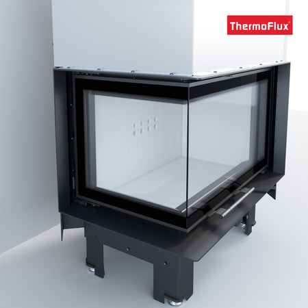 ThermoFlux Kamineinsatz TFD7-HEL | Eckschiebetür links | 10 kW