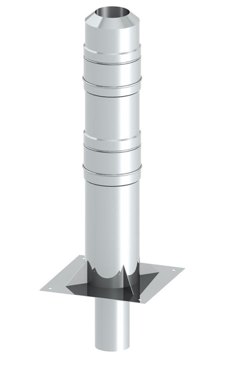 Jeremias Kaminerhöhung Doppelwandig 2000 mm | Edelstahl