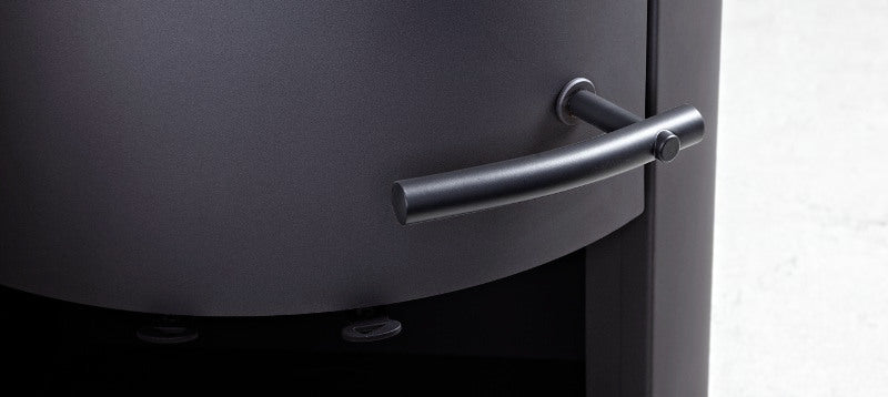 Kaminofen Aprica, schwarz lackiert Keramik Bianco 4kW