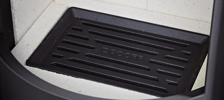 Kaminofen Aprica, schwarz lackiert Keramik Bianco 4kW