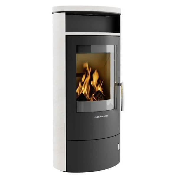 ORANIER | Polar 5 | Kaminofen | Schwarz | 5.0 kW | Kalkstein