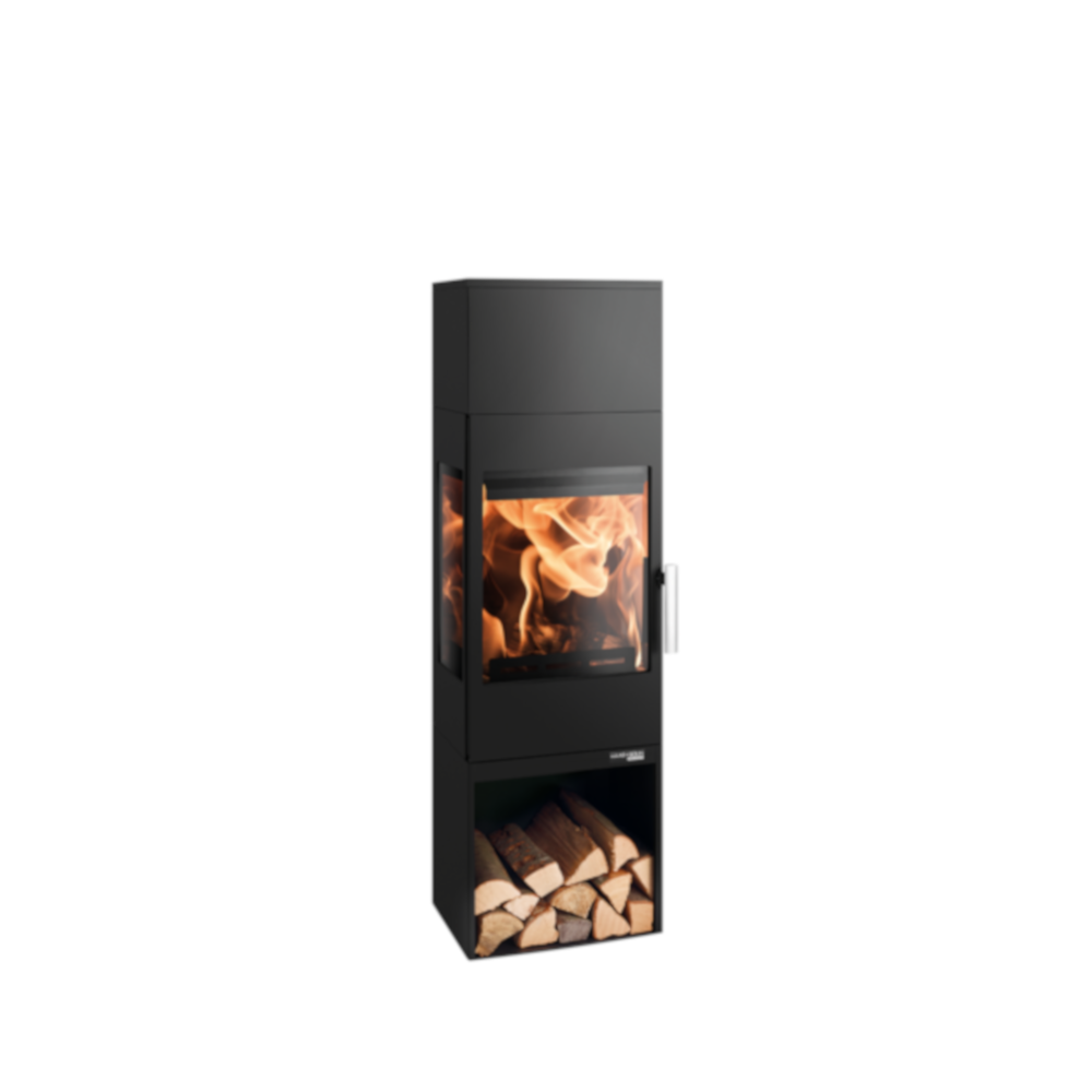 Haas+Sohn | Kaminofen SALZBURG easy 351.15 perl-schwarz | 6 kW