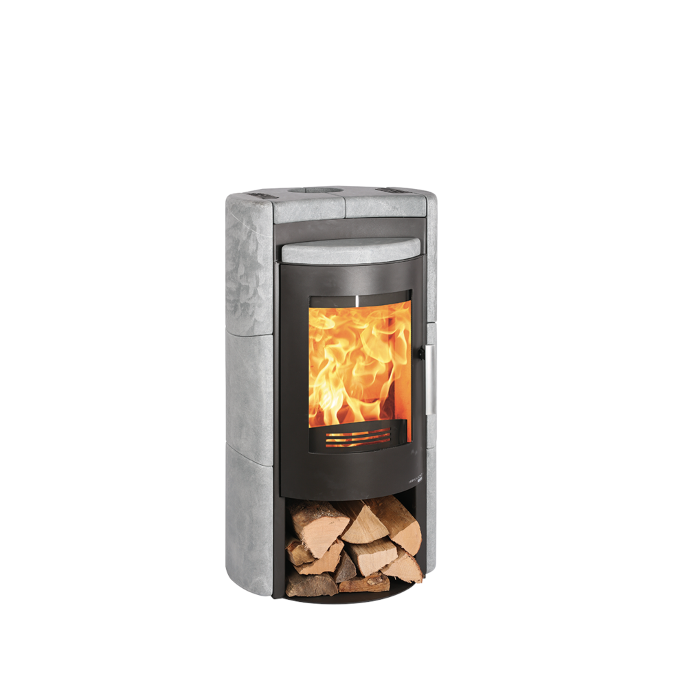 Haas+Sohn | Kaminofen UPPSALA III EASY 209.15 ST schwarz/Speckstein | 6 kW