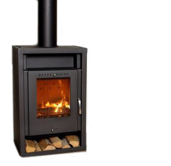 Warmuftkaminofen | Asgård 2 | Schwarz | 5 kW