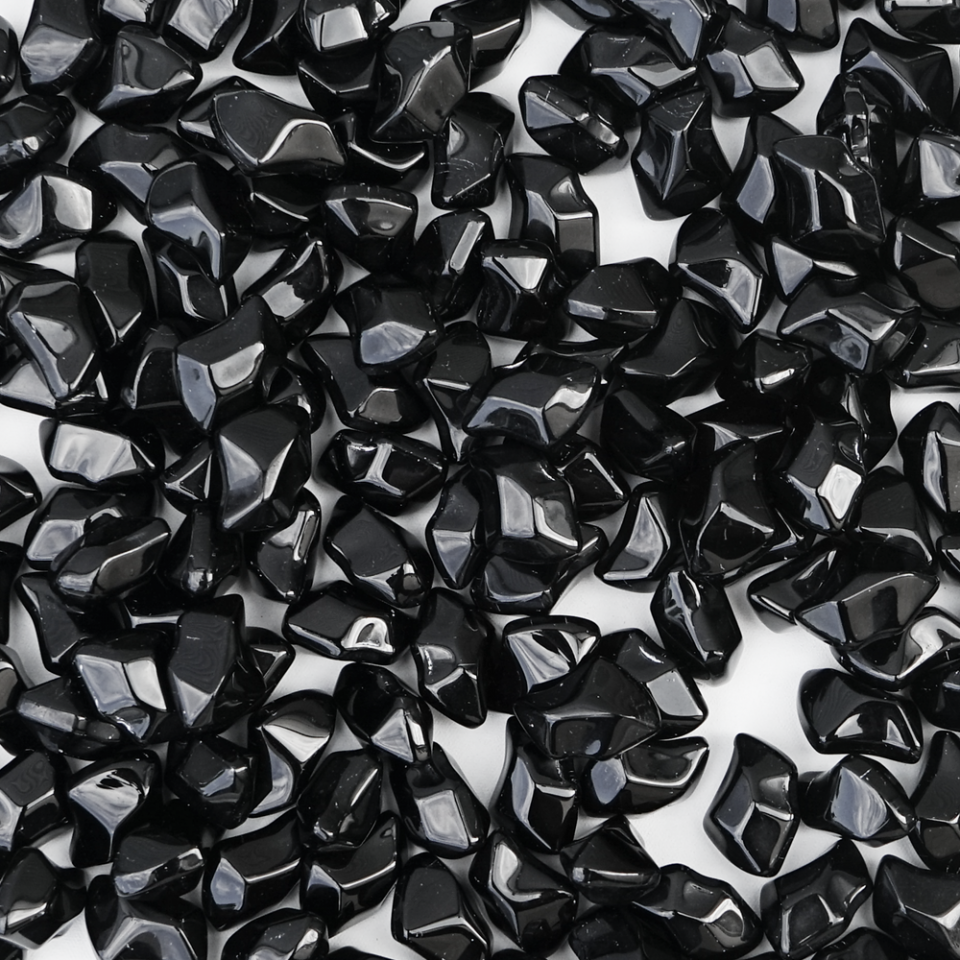 Kratki dekorative Steine schwarz für Biokamin | 1 kg | ZFS05N