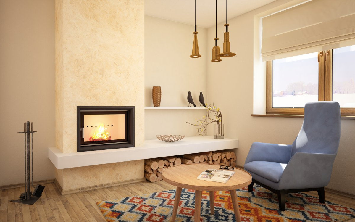 FLAMEN- Warmluft Kamineinsatz ALFA 50V F